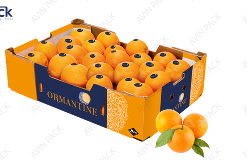 Orange carton box