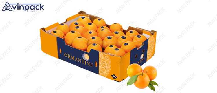 Orange carton box